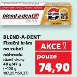 Kaufland BLEND-A-DENT Fixační krém na zubní náhradu nabídka