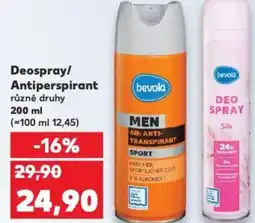 Kaufland Deospray/ Antiperspirant nabídka