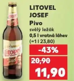 Kaufland LITOVEL JOSEF Pivo svělý ležák nabídka