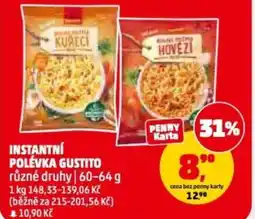 Penny Market Instantní polévka gustito nabídka
