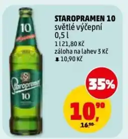 Penny Market Staropramen 10 světlé výčepní nabídka