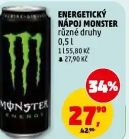 Penny Market Energetický nápoj Monster nabídka