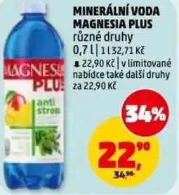 Penny Market Minerální voda magnesia plus nabídka