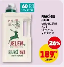 Penny Market Prací gel Jelen univerzální nabídka