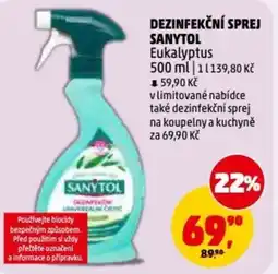 Penny Market Dezinfekční sprej Sanytol Eukalyptus nabídka