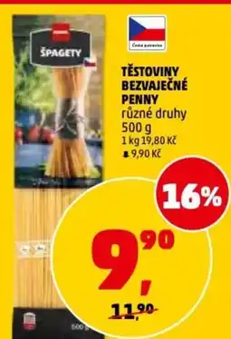 Penny Market Těstoviny bezvaječné Penny nabídka