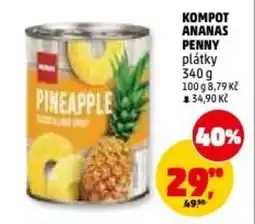 Penny Market Kompot ananas penny plátky nabídka