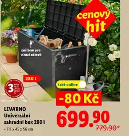 Lidl LIVARNO Univerzální zahradní box nabídka