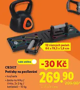 Lidl CRIVIT Potřeby na posilování nabídka