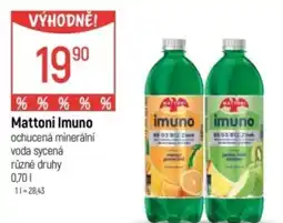 Globus Mattoni Imuno ochucená minerální voda sycená nabídka