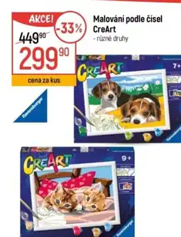 Globus Malování podle čísel CreArt nabídka