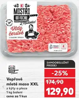 Kaufland Vepřové mleté maso XXL nabídka
