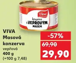Kaufland VIVA Masová konzerva vepřová nabídka