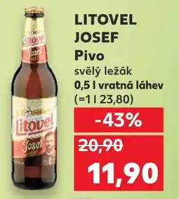 Kaufland LITOVEL JOSEF Pivo svělý ležák nabídka