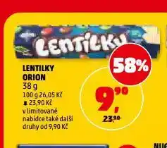 Penny Market Lentilky orion nabídka