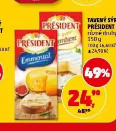 Penny Market Président tavený sýr nabídka