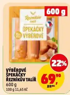 Penny Market Výběrové špekáčky nabídka