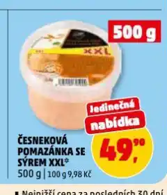 Penny Market Česneková pomazánka se sýrem nabídka