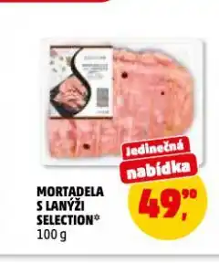Penny Market Mortadella s lanýži selection nabídka