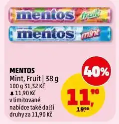Penny Market Mentos nabídka