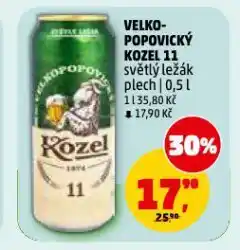 Penny Market Pivo velkopopovický kozel nabídka