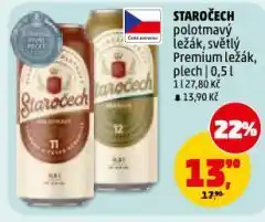 Penny Market Pivo staročech nabídka