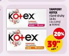 Penny Market Kotex tampony nabídka