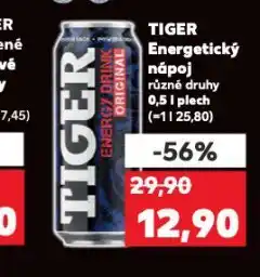 Kaufland Tiger energy drink nabídka