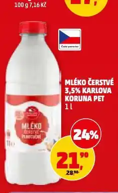 Penny Market Čerstvé mléko nabídka