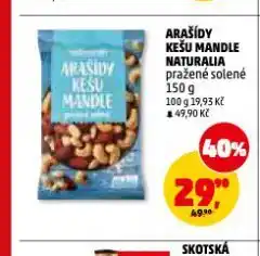 Penny Market Arašídy, kešu a mandle nabídka