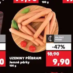 Kaufland Jemné párky nabídka
