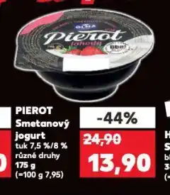 Kaufland Pierot smetanový jogurt nabídka