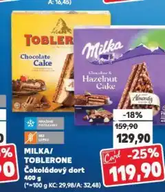 Kaufland Milka čokoládový dort nabídka