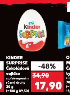 Kaufland Kinder surprise nabídka