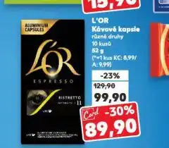 Kaufland L'or kávové kapsle nabídka