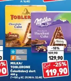 Kaufland Toblerone čokoládový dort nabídka