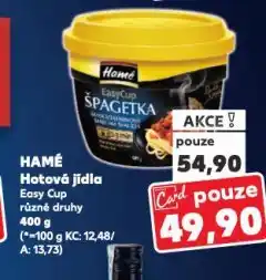 Kaufland Hamé hotová jídla nabídka