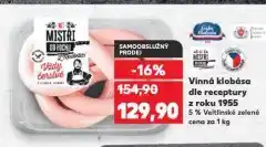 Kaufland Vinná klobása nabídka