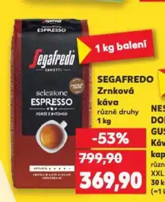 Kaufland Káva segafredo nabídka
