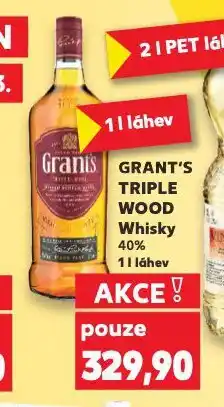 Kaufland Grant's triple wood whisky nabídka