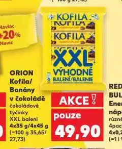 Kaufland Orion banány v čokoládě nabídka