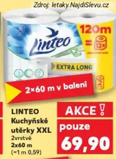 Kaufland Linteo kuchyňské utěrky nabídka