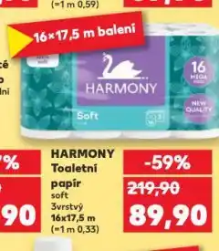 Kaufland Harmony toaletní papír nabídka