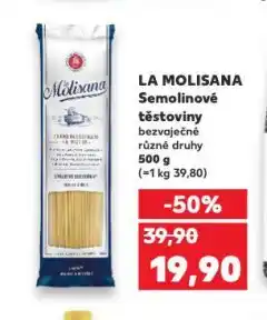 Kaufland La molisana bio semolinové těstoviny nabídka
