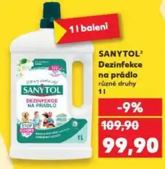 Kaufland Sanytol dezinfekce na prádlo nabídka