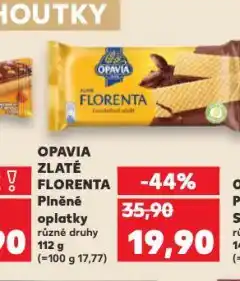 Kaufland Opavia zlaté florenta oplatky nabídka