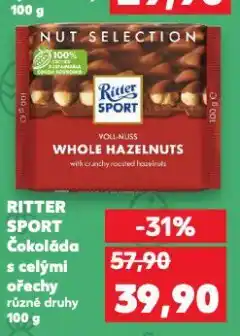 Kaufland Ritter sport čokoláda nabídka