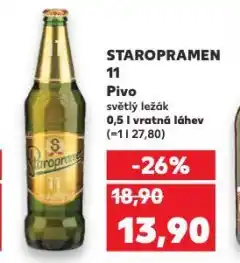 Kaufland Pivo staropramen nabídka