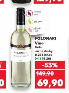 Kaufland Folonari víno nabídka