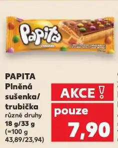 Kaufland Papita plněná sušenka nabídka
